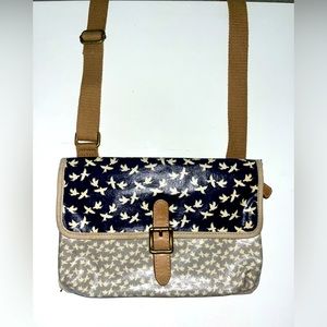 Fossil Bird Print Crossbody Purse